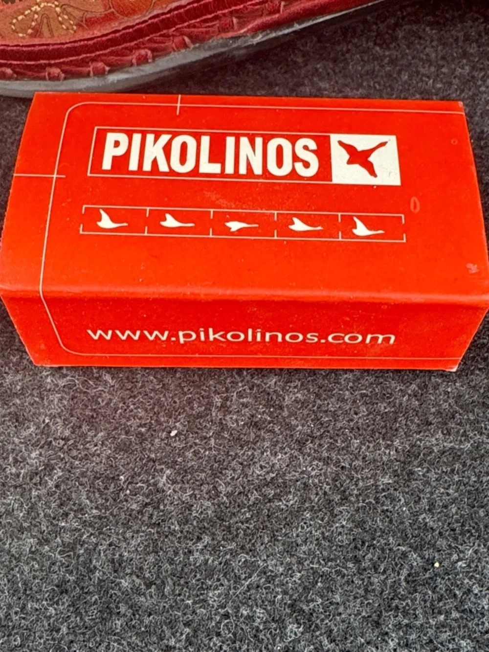 PIKOLINOS Red Floral Cutout Spanish Leather Sandals, Women’s Sz 42, Like New